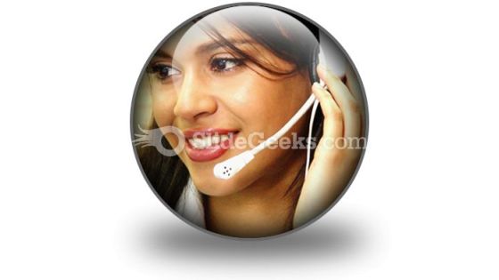 Customer Service Operator PowerPoint Icon C Customer Service Operator PowerPoint Icon C