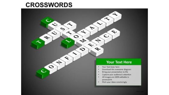 Customer Trust Loyalty Confidence Crosswords PowerPoint Templates Customer Trust Loyalty Confidence Crosswords PowerPoint Templates