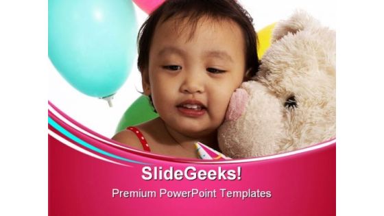 Cute Child Entertainment PowerPoint Templates And PowerPoint Backgrounds 0711