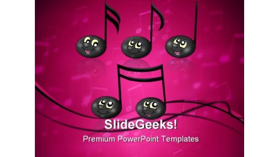 Cute Music Notes Entertainment PowerPoint Templates And PowerPoint Backgrounds 0311 Cute Music Notes Entertainment PowerPoint Templates And PowerPoint Backgrounds 0311