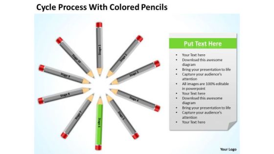 Cycle Process With Colored Pencils Ppt Business Plan Companies PowerPoint Slides Cycle Process With Colored Pencils Ppt Business Plan Companies PowerPoint Slides