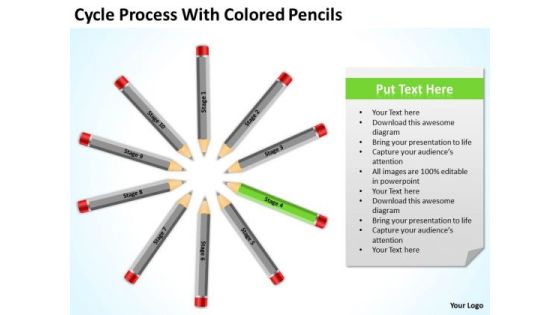 Cycle Process With Colored Pencils Ppt Business Plan PowerPoint Templates Cycle Process With Colored Pencils Ppt Business Plan PowerPoint Templates