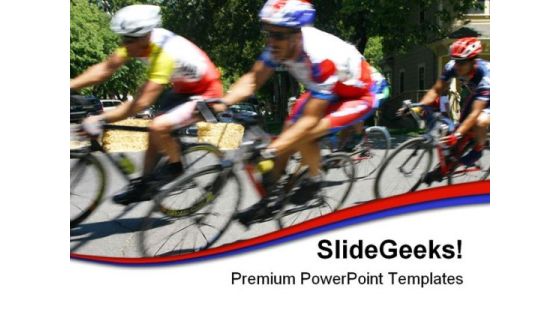 Cyclists Racing Sports PowerPoint Themes And PowerPoint Slides 0511 Cyclists Racing Sports PowerPoint Themes And PowerPoint Slides 0511