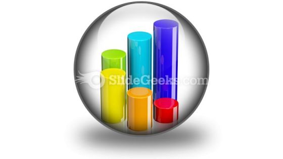 Cylindrical Bar Graph PowerPoint Icon C Cylindrical Bar Graph PowerPoint Icon C