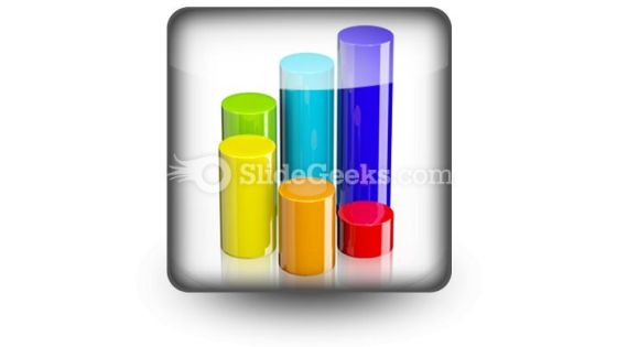 Cylindrical Bar Graph PowerPoint Icon S Cylindrical Bar Graph PowerPoint Icon S