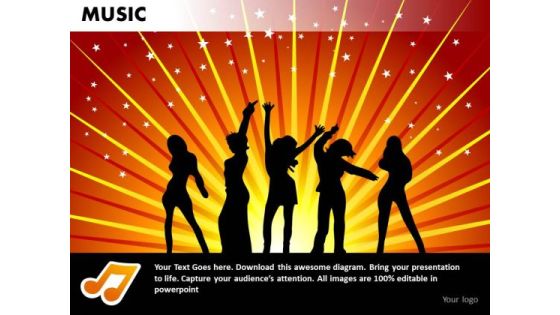 Dance Party Music PowerPoint Templates Editable Ppt Slides