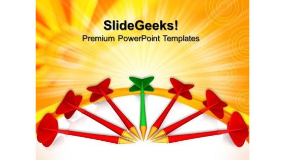 Dart Arrows Business PowerPoint Templates And PowerPoint Themes 0612