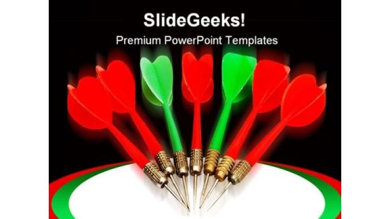 Dart Arrows Business PowerPoint Themes And PowerPoint Slides 0611