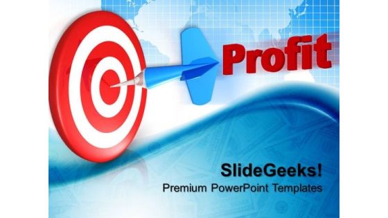 Dart Hitting Target Business PowerPoint Templates And PowerPoint Themes 0612