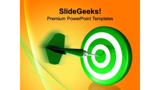 Dart Hitting Target Business PowerPoint Templates And PowerPoint Themes 0712