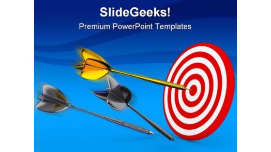 Dart On Target Business PowerPoint Templates And PowerPoint Backgrounds 0611