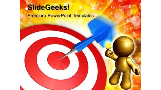 Dart On Target Business PowerPoint Templates And PowerPoint Themes 0612