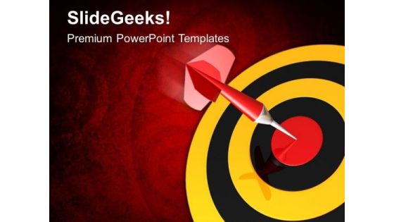 Dart On Target Success PowerPoint Templates And PowerPoint Themes 0612