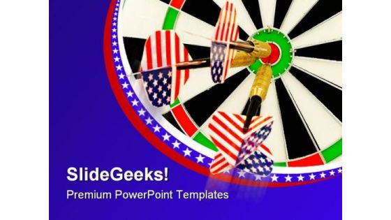 Dart Target Business PowerPoint Themes And PowerPoint Slides 0811