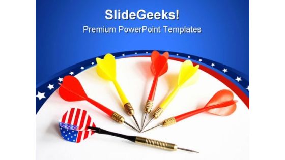 Darts Americana PowerPoint Themes And PowerPoint Slides 0611 Darts Americana PowerPoint Themes And PowerPoint Slides 0611