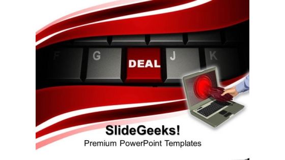 Deal Button On Keyboard Computer PowerPoint Templates And PowerPoint Themes 1012 Deal Button On Keyboard Computer PowerPoint Templates And PowerPoint Themes 1012