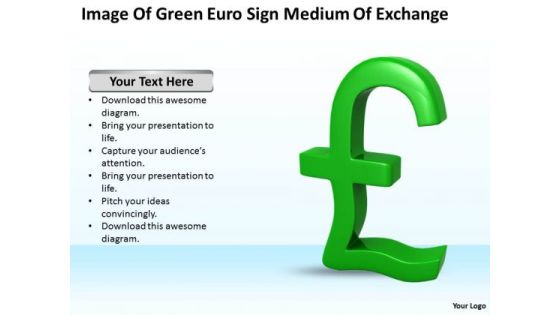 Develop Business Strategy Image Of Green Euro Sign Medium Exchange Stock Photos