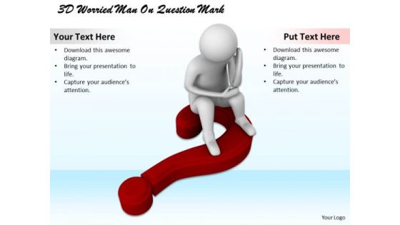 Developing Business Strategy 3d Worried Man On Question Mark Character Models Developing Business Strategy 3d Worried Man On Question Mark Character Models
