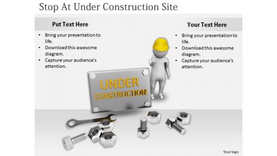 Developing Business Strategy Stop Under Construction Site Adaptable Concepts