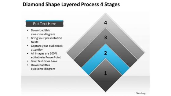 Diamond Shape Layered Process 4 Stages Ppt Business Plan PowerPoint Templates Diamond Shape Layered Process 4 Stages Ppt Business Plan PowerPoint Templates