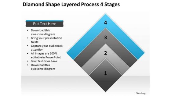 Diamond Shape Layered Process 4 Stages Ppt Business Planning Software PowerPoint Slides Diamond Shape Layered Process 4 Stages Ppt Business Planning Software PowerPoint Slides