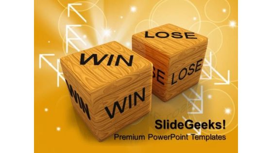 Dice Win Vs Lose Business PowerPoint Templates And PowerPoint Themes 0712 Dice Win Vs Lose Business PowerPoint Templates And PowerPoint Themes 0712