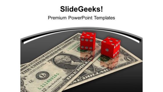 Dices On Dollar Money Finance PowerPoint Templates Ppt Backgrounds For Slides 0213 Dices On Dollar Money Finance PowerPoint Templates Ppt Backgrounds For Slides 0213