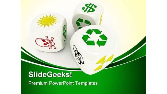 Dices Recycle Shapes PowerPoint Themes And PowerPoint Slides 0411 Dices Recycle Shapes PowerPoint Themes And PowerPoint Slides 0411
