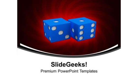 Dices With Risk Management PowerPoint Templates Ppt Backgrounds For Slides 0513 Dices With Risk Management PowerPoint Templates Ppt Backgrounds For Slides 0513