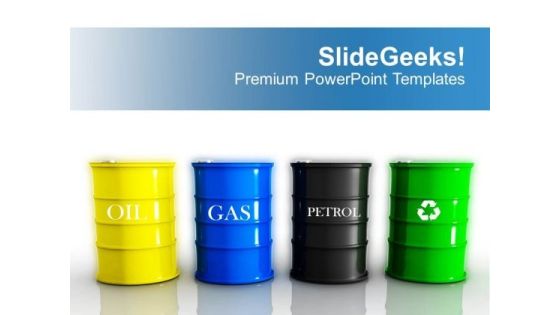 Different Types Of Fuels Tanks Gas Petrol PowerPoint Templates Ppt Backgrounds For Slides 0113