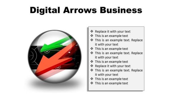 Digital Arrows Business PowerPoint Presentation Slides C Digital Arrows Business PowerPoint Presentation Slides C