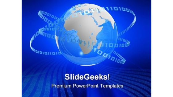 Digital Globe Binary Global PowerPoint Templates And PowerPoint Backgrounds 0511 Digital Globe Binary Global PowerPoint Templates And PowerPoint Backgrounds 0511