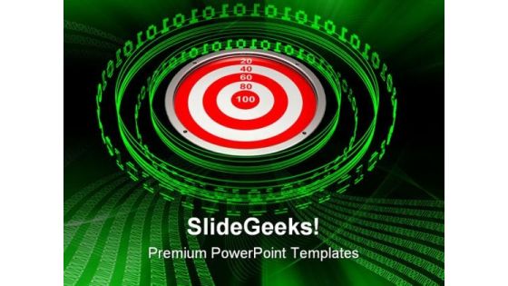 Digital Target Business PowerPoint Themes And PowerPoint Slides 0511