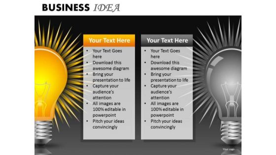 Dim Bright Light Bulb PowerPoint Ppt Templates Dim Bright Light Bulb PowerPoint Ppt Templates