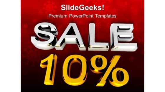 Discount Christmas Sales PowerPoint Templates Ppt Backgrounds For Slides 0413