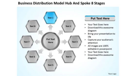 Distribution Model Hub And Spoke 8 Stages Example Business Plans PowerPoint Templates Distribution Model Hub And Spoke 8 Stages Example Business Plans PowerPoint Templates