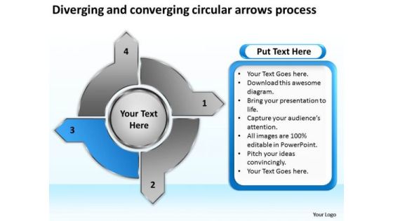 Diverging And Converging Circular Arrows Process Radial Chart PowerPoint Slides Diverging And Converging Circular Arrows Process Radial Chart PowerPoint Slides
