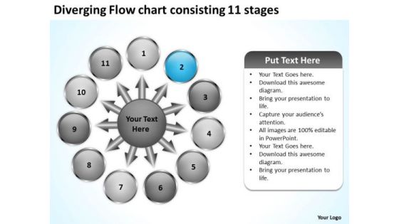 Diverging Flow Chart Consisting 11 Stages Business Circular Process Diagram PowerPoint Slides Diverging Flow Chart Consisting 11 Stages Business Circular Process Diagram PowerPoint Slides