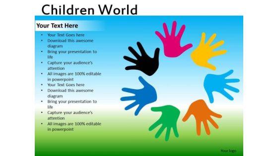Diverse Colors Kids PowerPoint Ppt Templates Diverse Colors Kids PowerPoint Ppt Templates