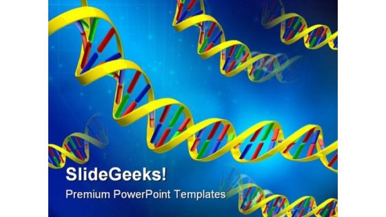 Dna Science PowerPoint Template 0610