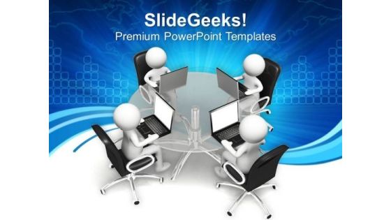 Do Business Meeting For Success PowerPoint Templates Ppt Backgrounds For Slides 0413