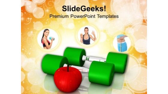 Do Excercise And Eat Healthy PowerPoint Templates Ppt Backgrounds For Slides 0513 Do Excercise And Eat Healthy PowerPoint Templates Ppt Backgrounds For Slides 0513