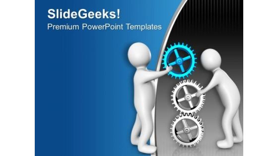 Do Joint Efforts For Gear Process PowerPoint Templates Ppt Backgrounds For Slides 0713 Do Joint Efforts For Gear Process PowerPoint Templates Ppt Backgrounds For Slides 0713