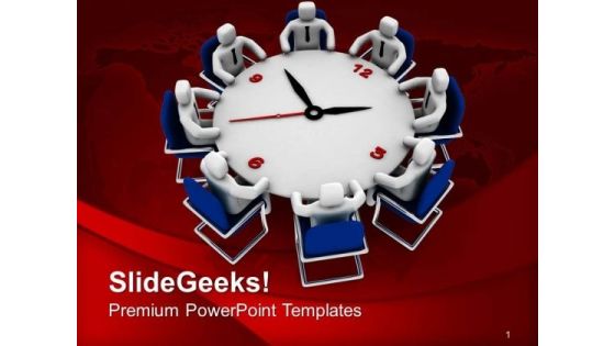 Do Review Meetings On Time PowerPoint Templates Ppt Backgrounds For Slides 0613
