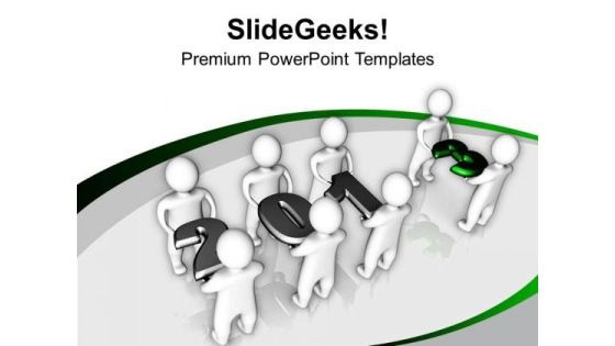 Do Team Efforts This New Year PowerPoint Templates Ppt Backgrounds For Slides 0413