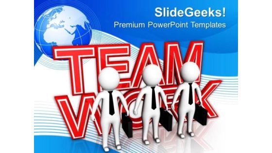 Do Teamwork For Financial Growth PowerPoint Templates Ppt Backgrounds For Slides 0713