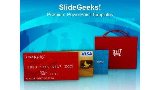 Do The Shopping With Credit Cards PowerPoint Templates Ppt Backgrounds For Slides 0413 Do The Shopping With Credit Cards PowerPoint Templates Ppt Backgrounds For Slides 0413