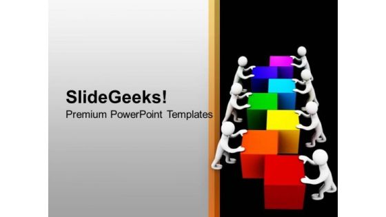 Do The Team Efforts For Business Growth PowerPoint Templates Ppt Backgrounds For Slides 0513