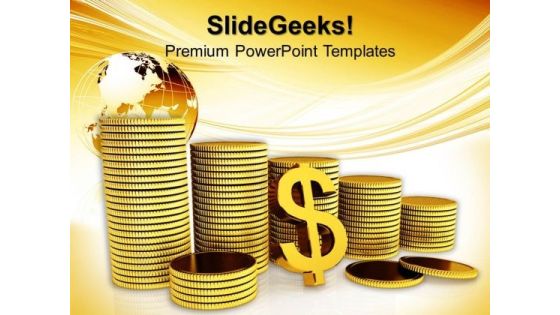 Dollar And Bar Graph Metaphor PowerPoint Templates And PowerPoint Themes 1012 Dollar And Bar Graph Metaphor PowerPoint Templates And PowerPoint Themes 1012