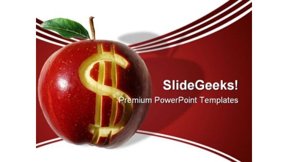 Dollar Apple Finance PowerPoint Backgrounds And Templates 1210 Dollar Apple Finance PowerPoint Backgrounds And Templates 1210